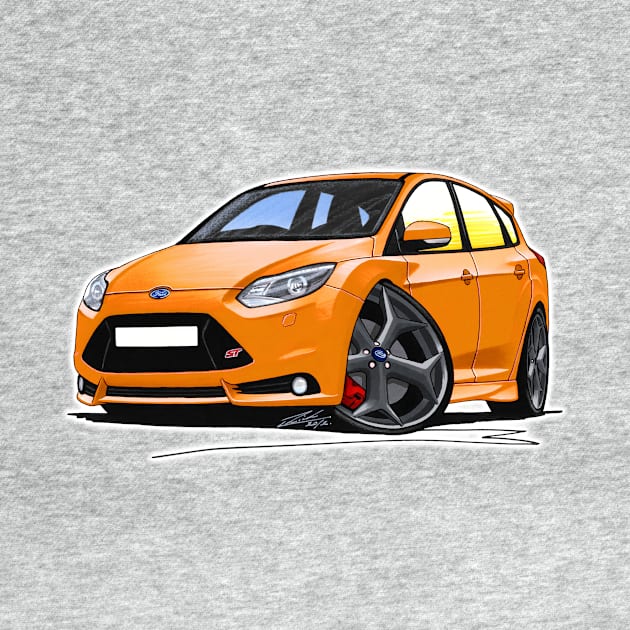 Ford Focus (Mk3) ST Orange by y30man5